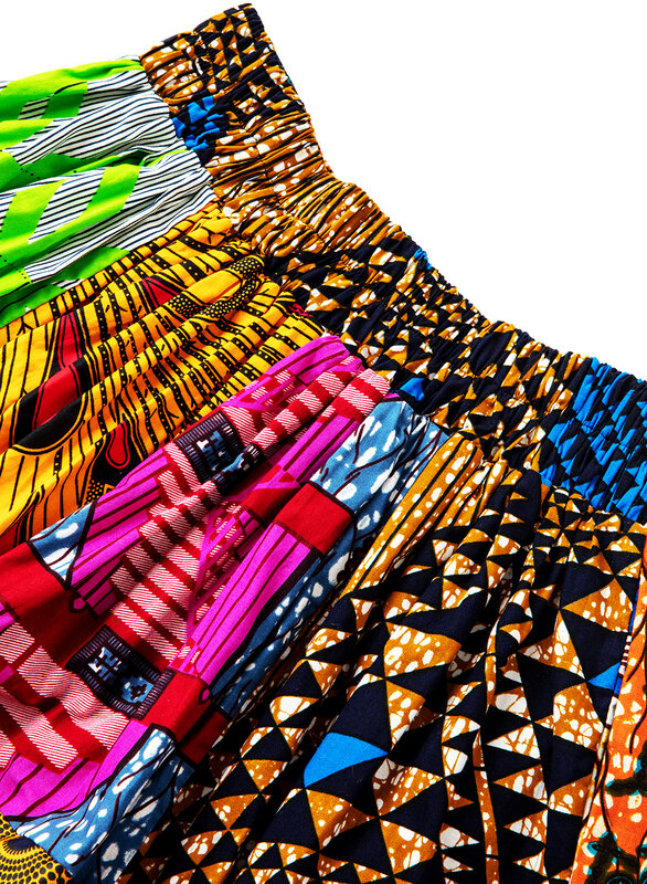 Afrykańska spódnica damska elastyczny druk Dashiki spódnica z splotem bawełnianym afrykańska damska codzienna moda codzienna afrykańska spódnica damska
