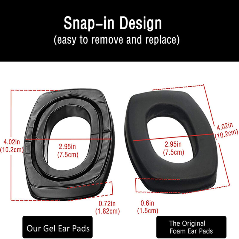 Almohadillas de Gel para los oídos, almohadillas de Gel para los oídos, compatible con modelo de holighwell Impact Sport Pro Sync, 1 par