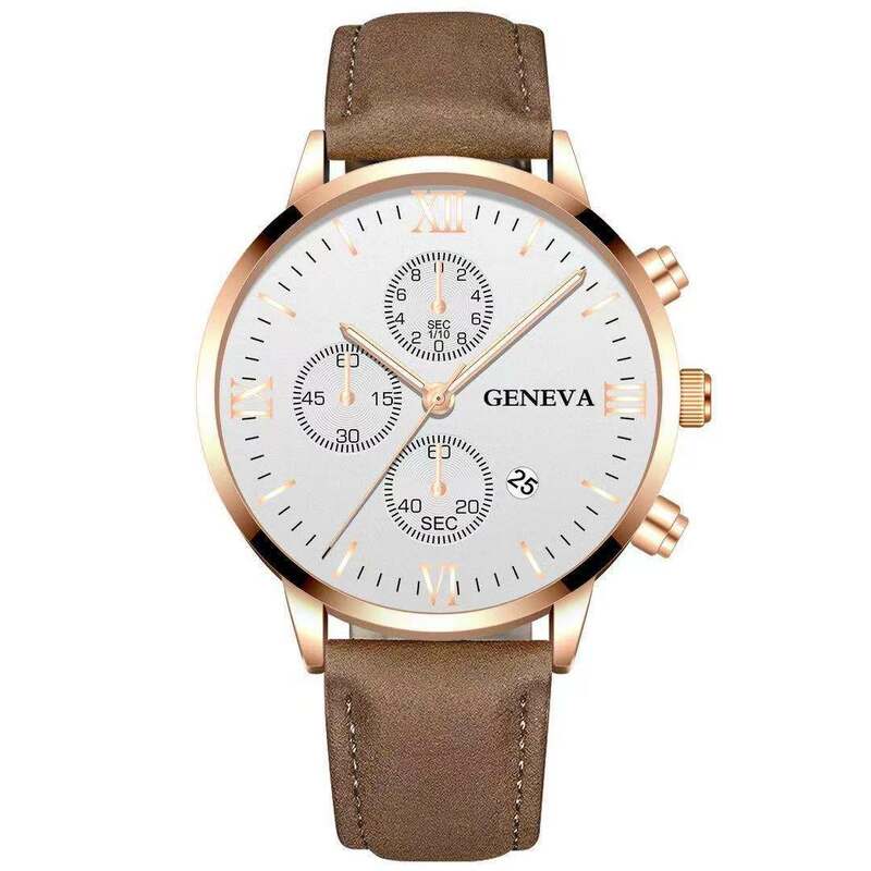 Venda quente 2021 homens moda casual relógios de quartzo pulseira de couro estilo de negócios relógio de pulso relogio masculino reloj hombre montre