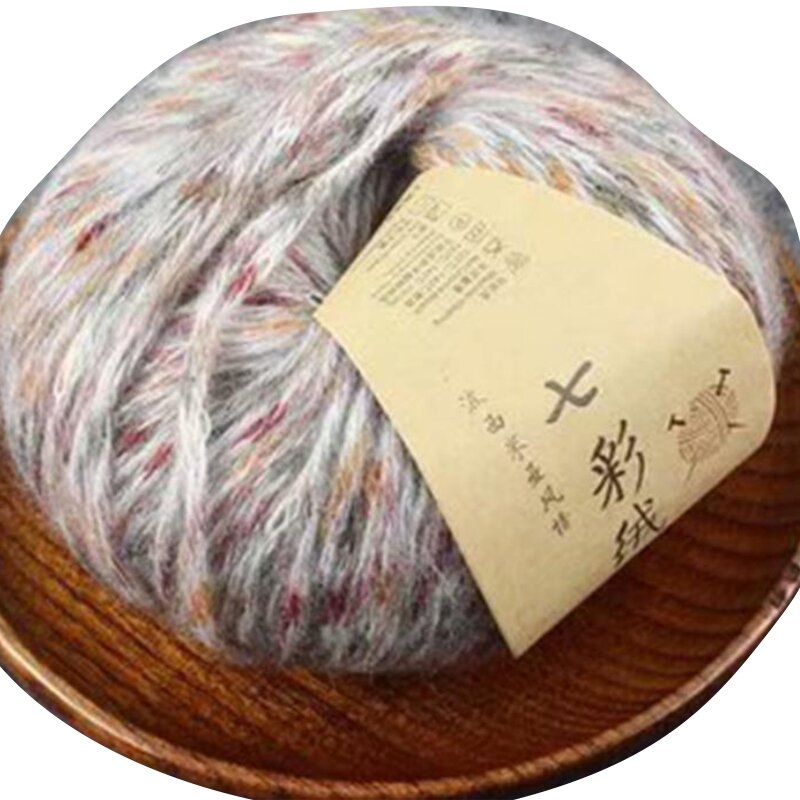 Hilo de lana para tejer a mano, tejido de ganchillo, Color degradado, 066F
