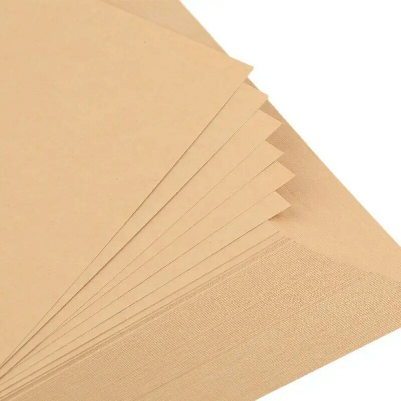 Papel Kraft duro A4 de alta calidad, 10 hojas, 70-400GSM, fabricación de tarjetas artesanales, cartón grueso
