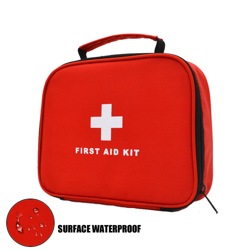 Bolsa de primeros auxilios impermeable portátil con asa, Kits de emergencia de supervivencia al aire libre para campamento al aire libre, senderismo, pesca, Kits de primeros auxilios
