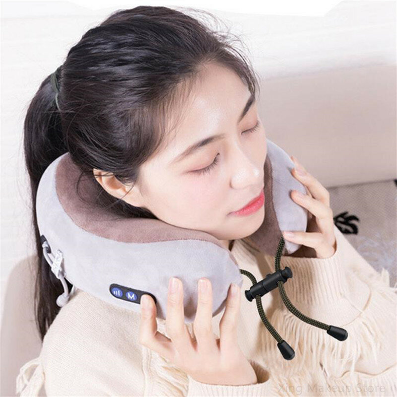 Venda quente 1pc elétrica pescoço massagem cervical dispositivo de tração protetor vértebra pescoço travesseiro alívio da dor ferramenta dropshipping 20 #