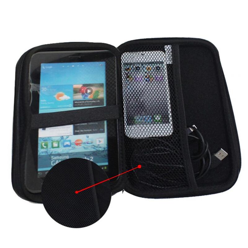 Funda de transporte exterior de carcasa dura negra, bolsa protectora para navegación GPS de 7 pulgadas