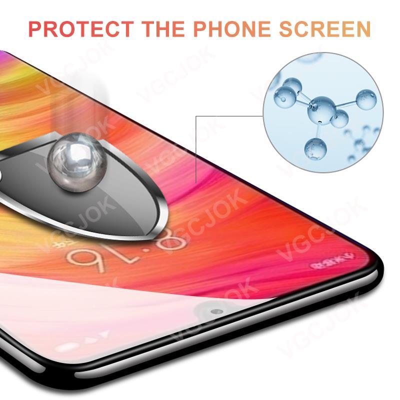 Protector de pantalla de vidrio templado 9D para móvil, película protectora para Xiaomi Redmi 8A, 9A, 9AT, 9C, NFC, Note 8, 9, 10 Pro, 8T, 9T, 9S