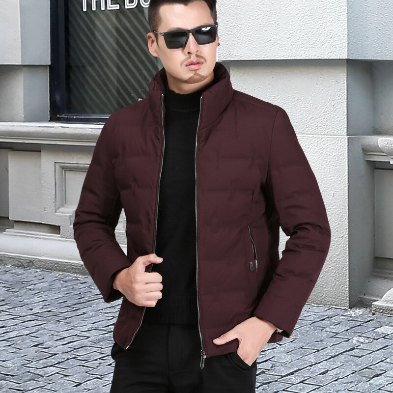 Winter Down Jacket Men Thick Warm White Duck Down Coat Male Business Casual Casaco Fashion Mens Cloth Outwear Hiver 1922