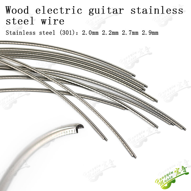 Fingerboard Fret kawat untuk gitar akustik kuningan/Cupronickel/Stainless Steel Fret 2.0/2.2/2.4/2.7/2.9/3.2mm L260mm