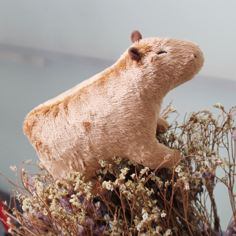 Capybara ألعاب من نسيج مخملي لطيف محاكاة الحيوان Capybara بلوشي دمى محشوة الحيوانات الناعمة ألعاب أطفال أطفال Peluche هدية الكريسماس