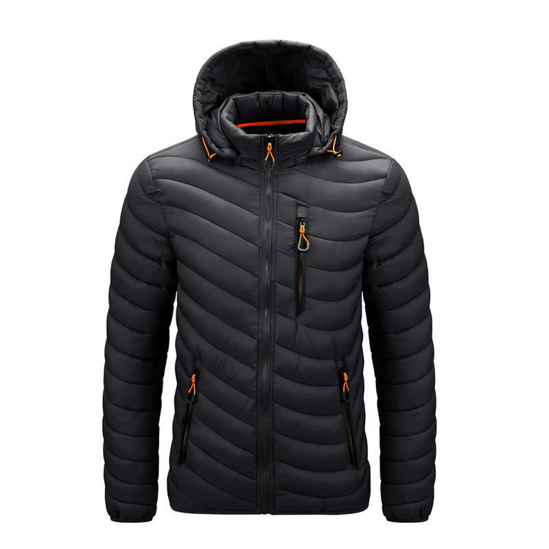 Marke Mode Männer Winter Jacke Parkas Designer Mann Warme Baumwolle Mäntel Hut Abnehmbare Oberbekleidung Größe M-6XL