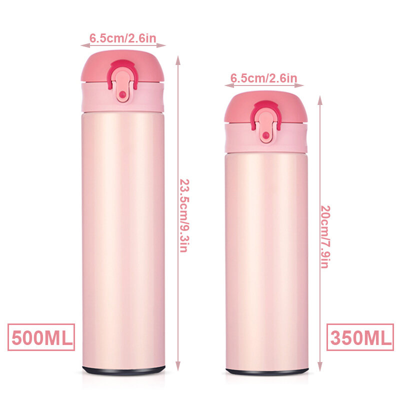 GOALONE 500ml Vacuum Insulated Water Bottle Stainless Steel Thermos Coffee Travel Mug Keeps Cold or Hot BPA Free Thermos Bottle