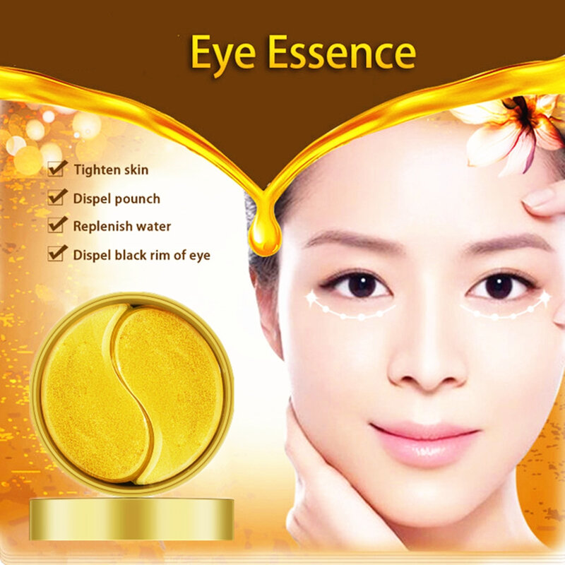 Collagen Vitamin Hydrogel Eye Patch 60 Pcs Eye Mask Remover Dark Circle Puffiness Eye Bag Moisturizing Korea Cosmetics