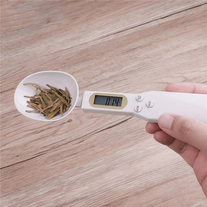 Cuchara de medición electrónica por USB, balanza Digital de 500g/0,1g con pantalla LCD, accesorios de herramientas de cocina