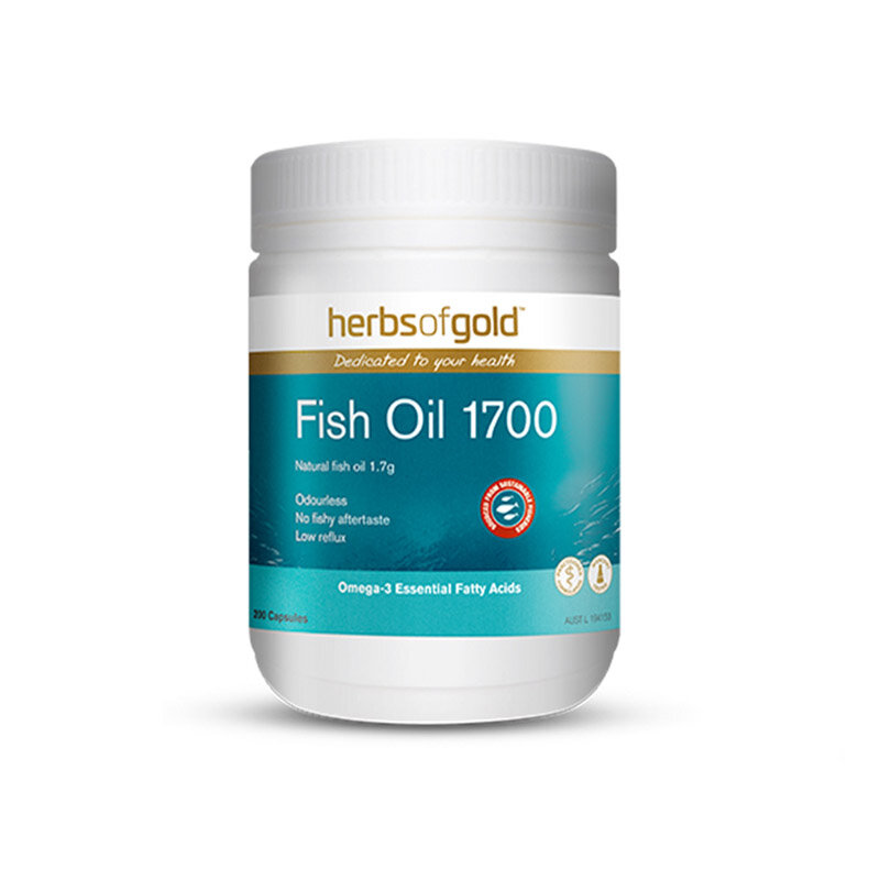 HerbsofGold kapsul minyak ikan isi tinggi 200 kapsul/botol gratis pengiriman