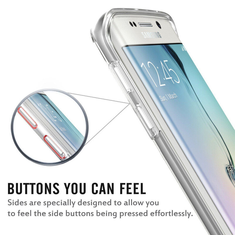 Transparent Full Body Phone Case For Samsung Galaxy S20 S 20 Ultra Plus 360 Degree Protect Funda Double Sided Capa Mobile Coque