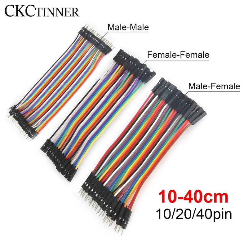 40PIN kabel Dupont linii 10cm 20cm 30cm z męskiego na męskie żeński do żeńskiego męski na sweter damski przewód Dupont kabel do PCB DIY KIT