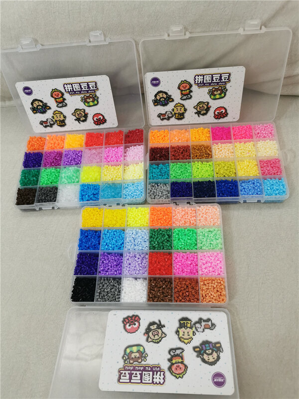 Perler Beads Kit 5mm/2.6mm Hama Bead intero Set con pannello forato e ferro Puzzle 3D giocattolo fai da te bambini creativo giocattolo artigianale fatto a mano regalo
