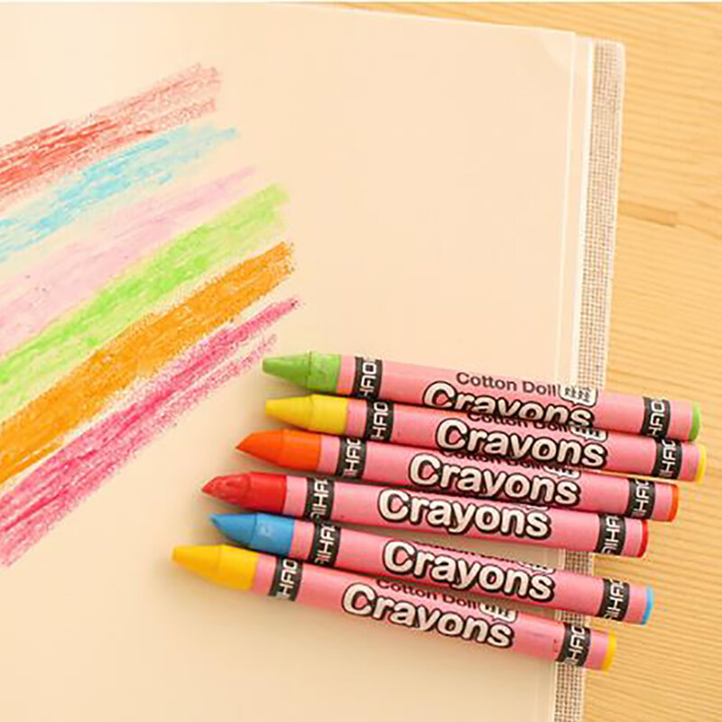 1Set DIY 8/12/24 Warna Pensil Pastel, Lukisan Warna-warni Krayon Pensil Grafiti, Lucu Anak-anak Menggambar Pena Alat Tulis