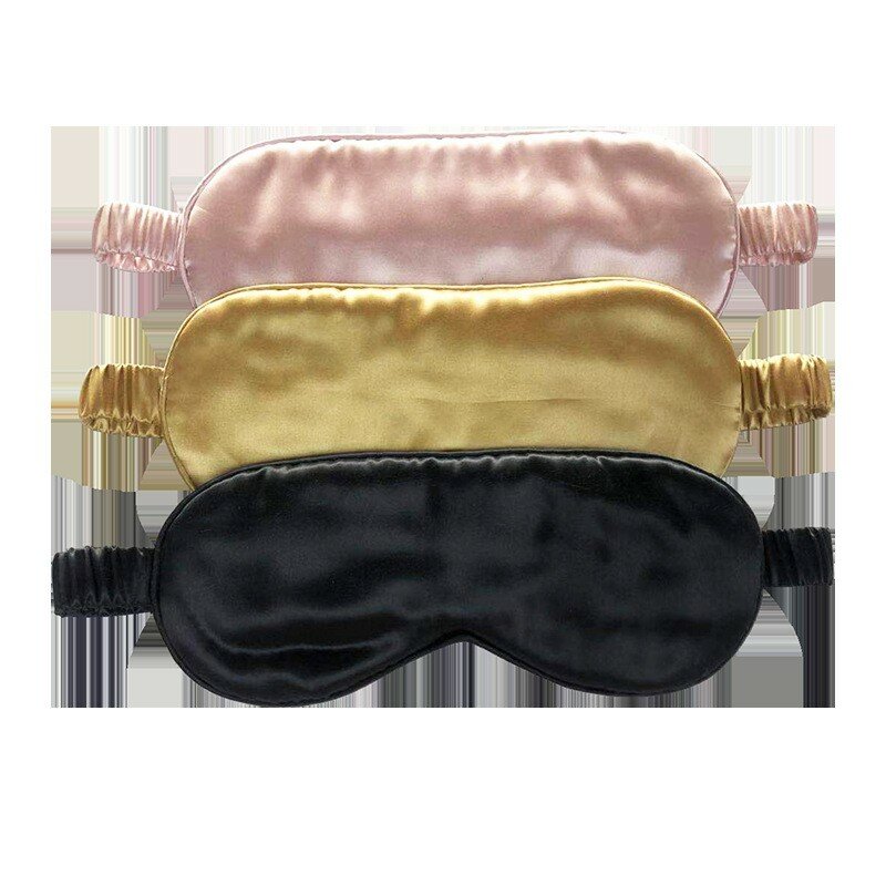 100% Mulberry Silk Eye Mask Solid Color 22 Momme Care For Sleep Free Shipping World Wide