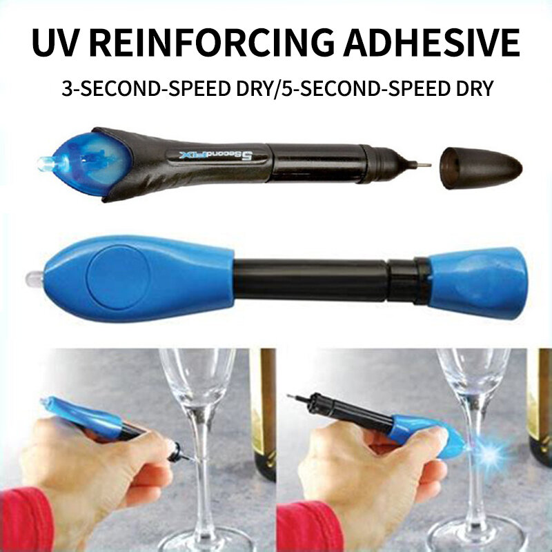 Super 14cm Magic With Glue Super Powered Liquid Plastic Welding Compound 3/5 Second Fix UV Light Repair Pen Uv Light Fix Tool