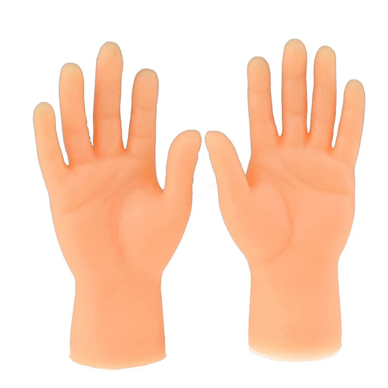 Dorosłe dziecko nowe zabawki śmieszne Mini ręce kreatywne palec zabawki typu Fidget miękkie małymi dłońmi drażnić kota zabawki dla zwierząt prezent na Halloween