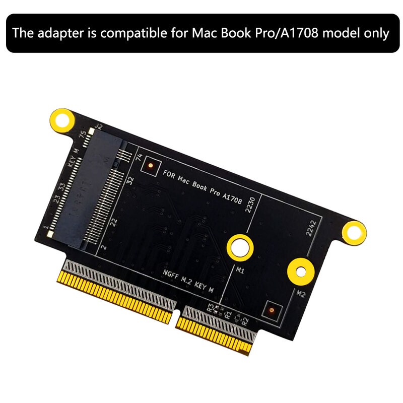 Tarjeta adaptadora M2 SSD para Apple Macbook Pro A1708, adaptador SSD para Macbook A1708 1708 NVM-e M.2 SSD a 2016 2017 Macbook, ordenador portátil nuevo