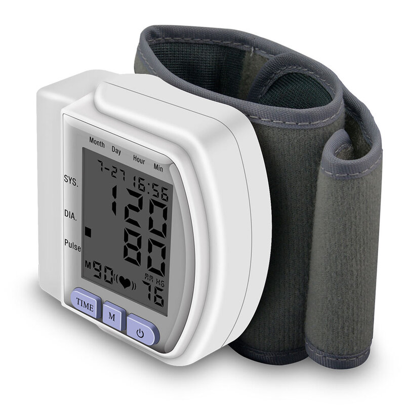 Monitor de presión arterial Digital automático de muñeca para el hogar, tensiómetro esfigmomanómetro de muñeca, tensiómetro, tansiion aleti