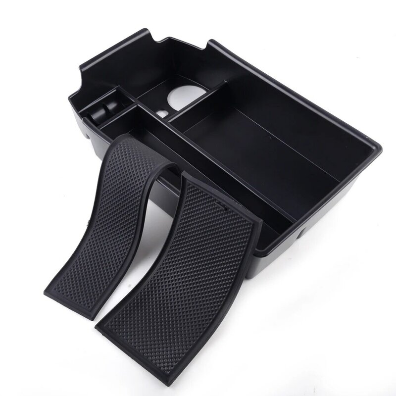 Black Car Center Console Armrest Storage Box Tray Organizer Plastic Fit for Hyundai Sonata 2020-2021