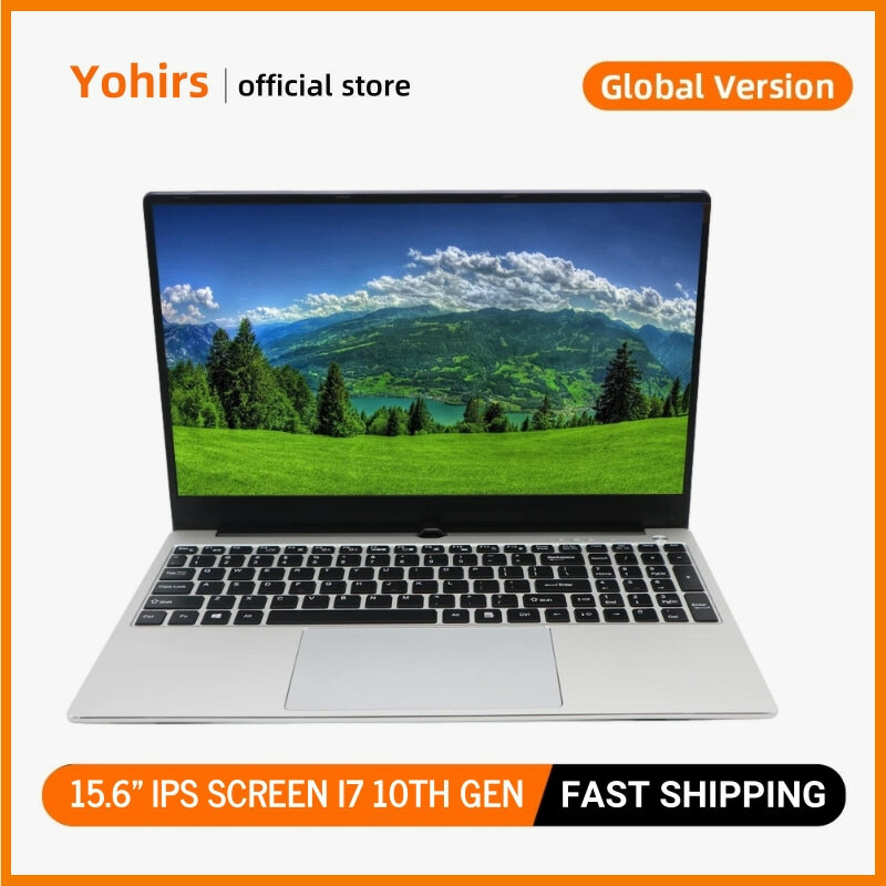 Yohirs Nvidia MX150 Game Laptops 8th Gen Intel Core i7 8550U i5 8250U 15.6 Inches DDR4 32GB HDMI Display 4K Gaming Computers