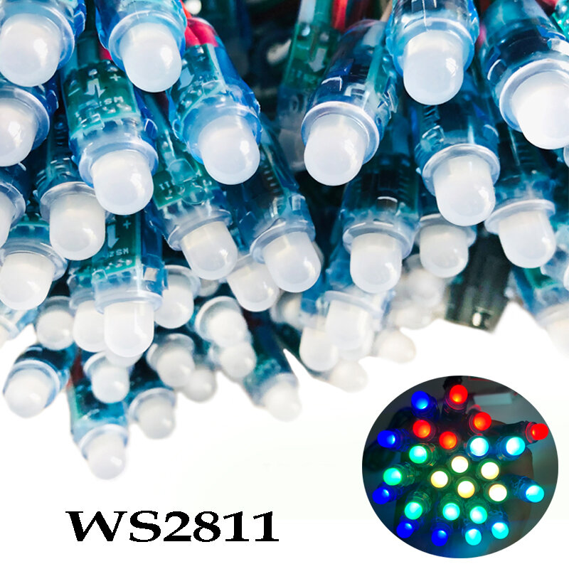 1000 шт. полный Цвет WS2811 IC пикселей RGB светодиодный модуль светильник отлично подходит для украшения рекламы светильник s DC5V DC12V