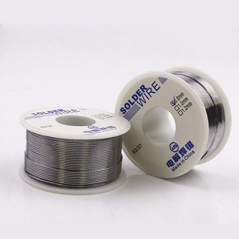Filo di saldatura 50g 1.0mm/0.8mm Flux Rosin Core Weldring Tin Lead Roll filo di saldatura stagno Melt Rosin Wire Roll No-clean FLUX 2.0%