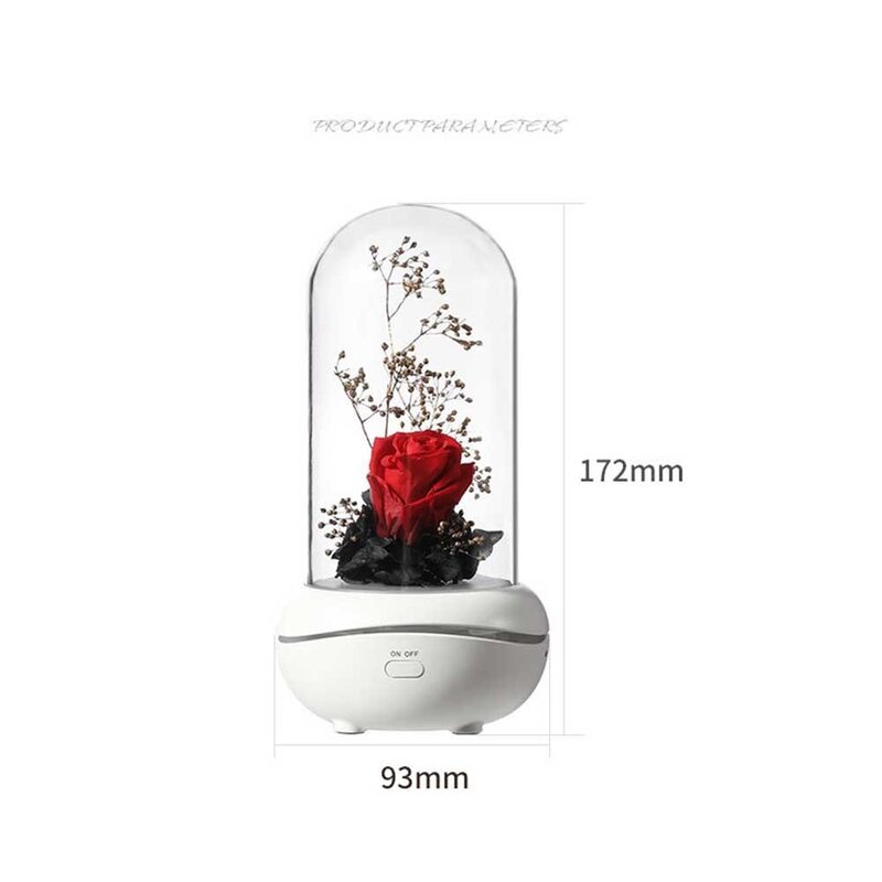 Wieczny kwiat lampa zapachowa kreatywny wyciszenie lampa zapachowa mini olejku lampa zapachowa prezent świąteczny lampka nocna sypialnia