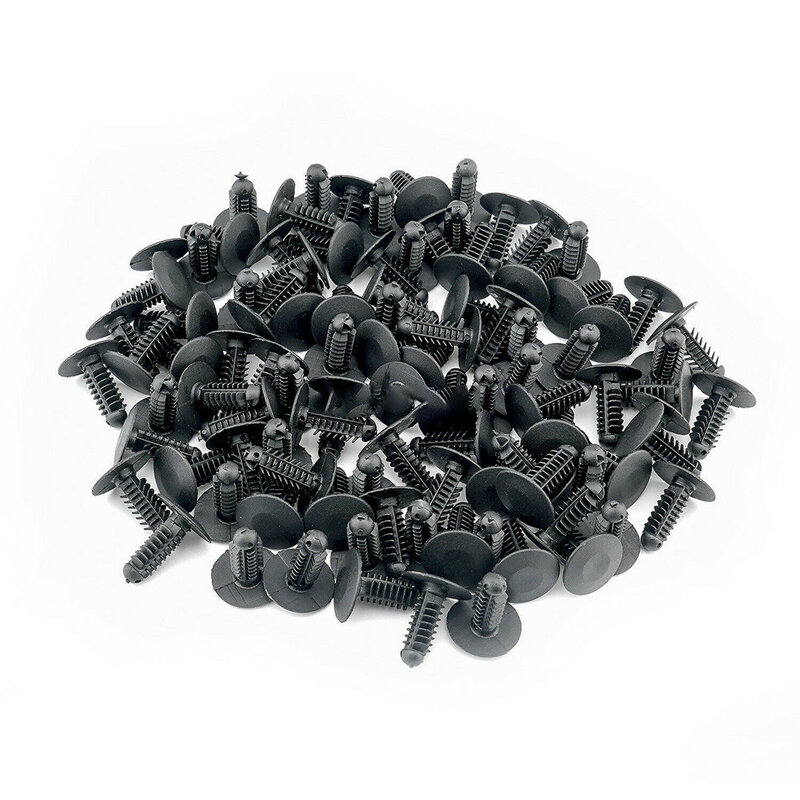 Clips de remache de repuesto para coche, piezas de árbol de abeto gris oscuro, repuesto de plástico, cabeza de 18mm, 8mm, accesorio de agujero