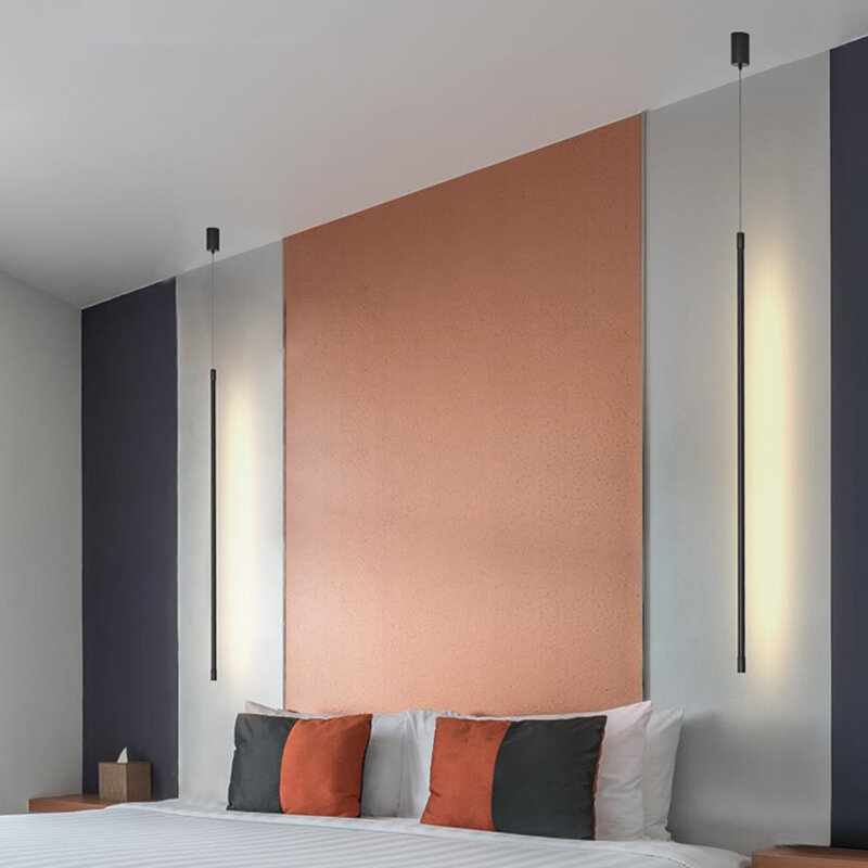 Lampe LED suspendue au design nordique simpliste, luminaire décoratif d'intérieur, idéal pour une chambre à coucher ou un salon