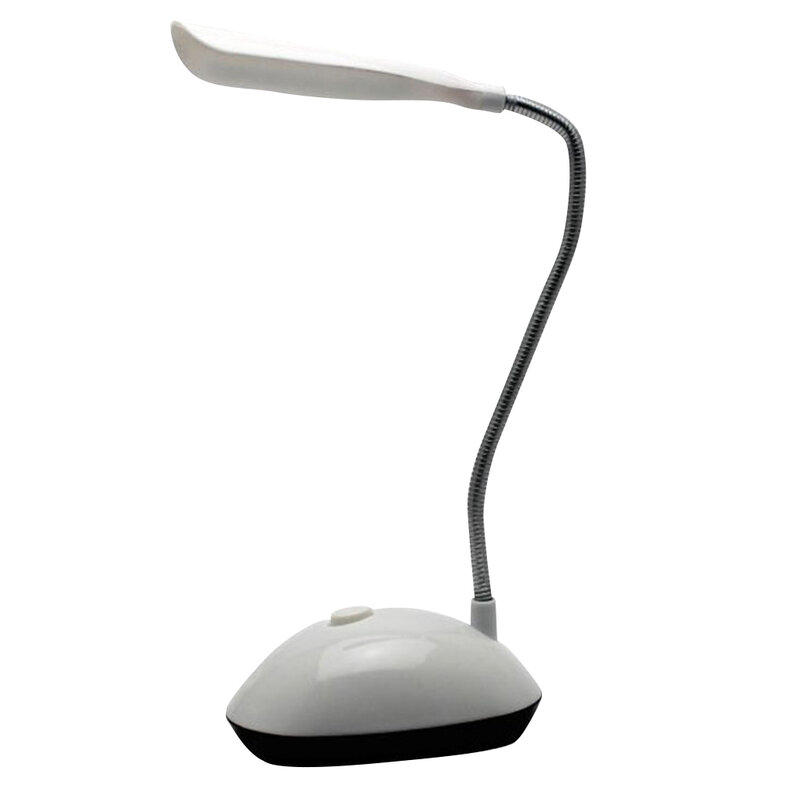 Lampu meja LED fleksibel, pelindung mata lampu baca hijau