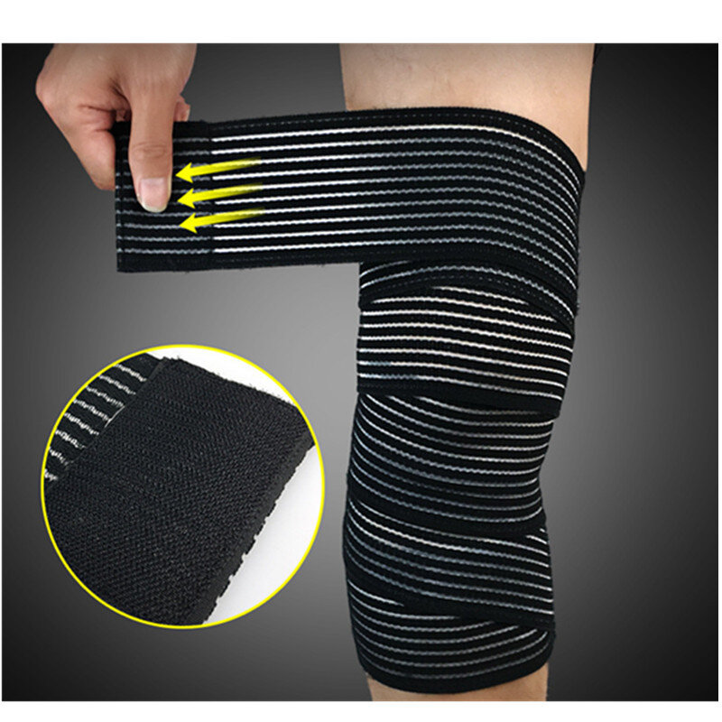 1Pc 40 ~ 180Cm Hoge Elasticiteit Compressie Bandage Sport Kinesiologie Tape Voor Enkel Pols Knie Kalf Dij Wraps ondersteuning Protector