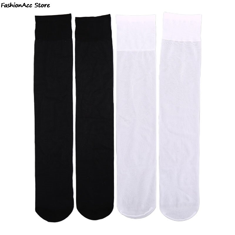 Women Sexy High Stockings Lower Knee Ultra Thin Invisible Socks Thigh Opaque Warm Student Uniforms Long Sock