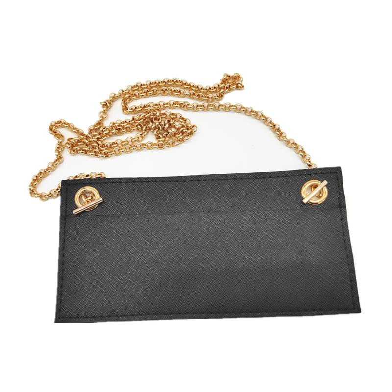 Bolsa organizadora de couro genuíno, bolsa de luxo para crossbody, bolsa feminina tipo carteira, com suporte