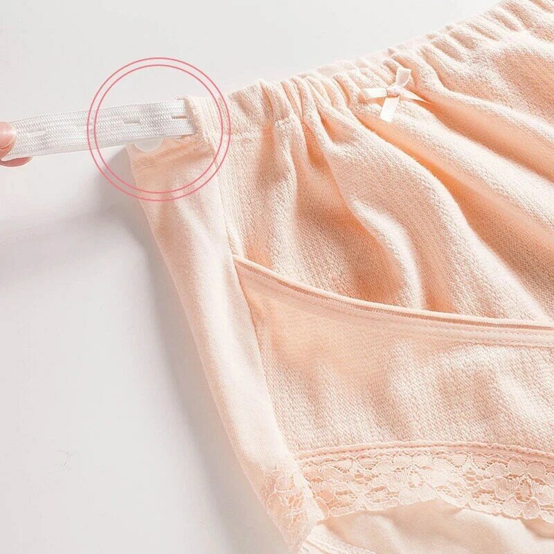 Cuecas de maternidade cintura alta ajustável roupa interior algodão shorts calcinha para grávidas