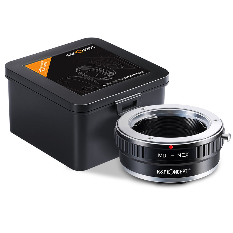 K&F CONCEPT Lens Mount Adapter for Minolta MD Lens to Sony NEX E-Mount Camera for Sony NEX-3 NEX-3C NEX-5 NEX-5C NEX-5N NEX-5R