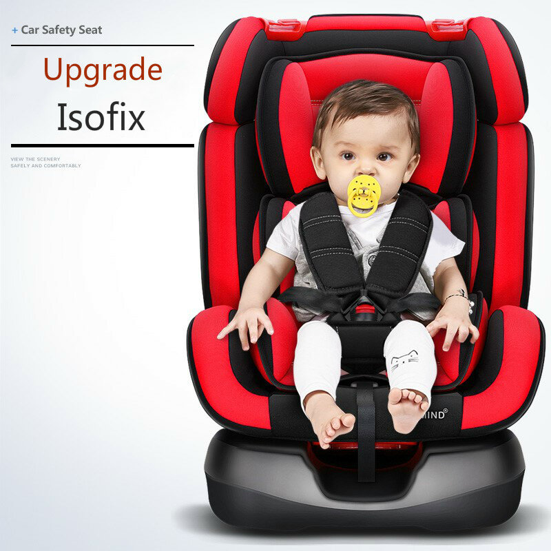 เด็กปรับรถความปลอดภัยที่นั่ง0-12Y/ 9-36กก.แบบพกพารถเด็กที่นั่ง ISOFIX Hard อินเทอร์เฟซห้าจุด harness เด็กวัยหัดเดินรถที่นั่ง