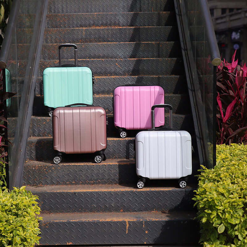 Valise à roulettes universelle, version coréenne de la valise cabine 20 pouces, petites valises 18 pouces, mini bagage, valise à roulettes avec mot de passe
