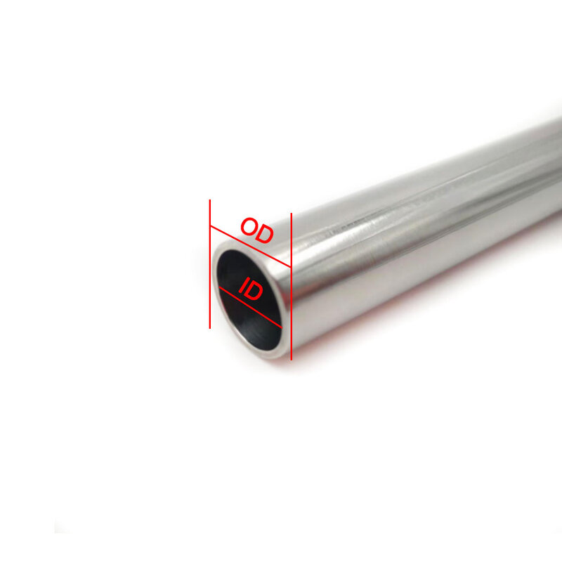 304 aço inoxidável Precision Pipe, diâmetro exterior 6 ~ 20mm, diâmetro interno 19mm 18mm 17mm 5mm, polido dentro exterior OD6 a OD20mm