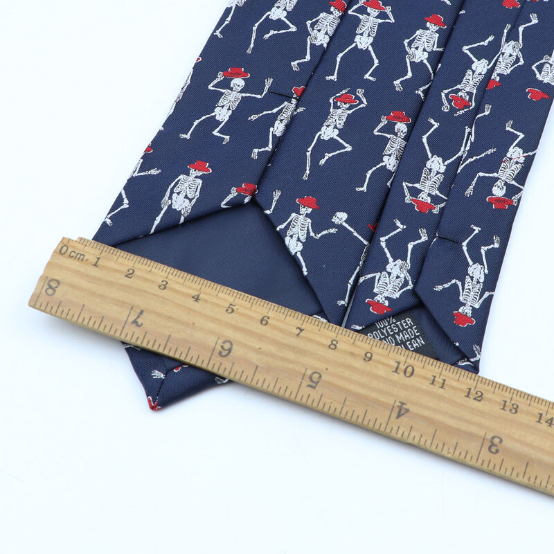 Cravates en polyester pour hommes, Craings.com Jacquard, Cravates tissées pour hommes, Crâne de plantes animales, Cravates à fleurs, Cadeau de fête de mariage, Cravates de luxe