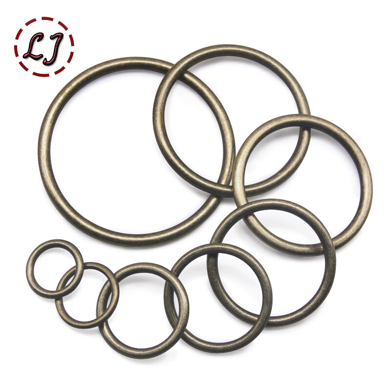 Metal círculo anel conexão fivelas, bronze preto, ouro, prata, DIY, sapatos, sacos, cinto, 20pcs/lote, 20mm, 25mm, 30mm, 35mm, por atacado