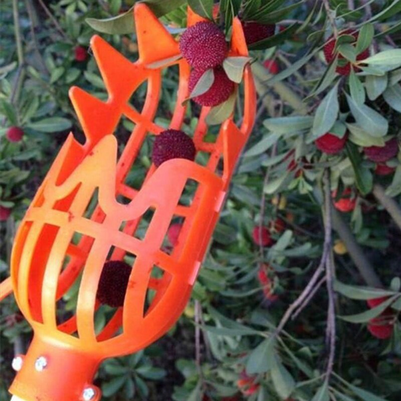 Outdoor Plastic Picking Fruit Tools Convenient Durable For Bayberry Plums Garden Hand Tools(without Pole)