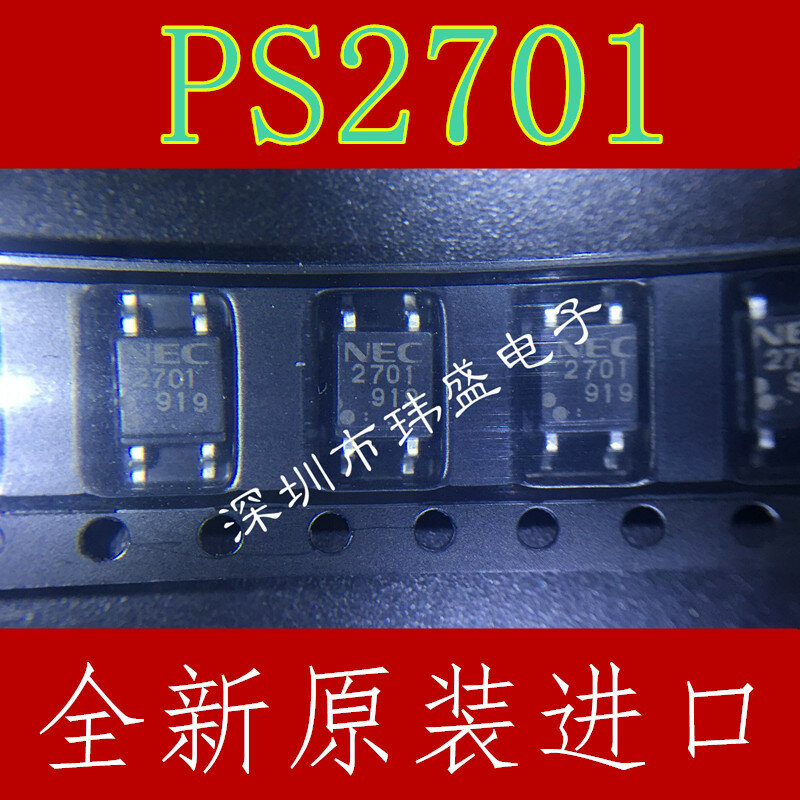 50 قطعة ضوء اقتران PS2701-1 PS2701-1-F3-A NEC2701 SOP-4 NEC701A في الأوراق المالية 100% الجديدة والأصلية
