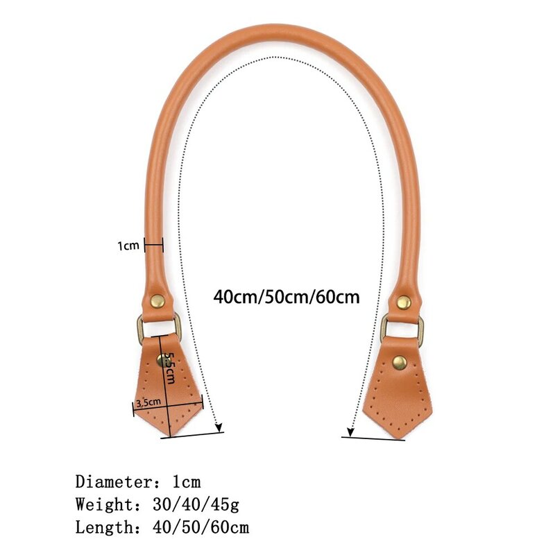 1 paar 40 cm 50 cm 60 cm Echtem Leder Tasche Griffe Strap Ersatz für Handtaschen Gurte Neue Frauen Taschen DIY Zubehör KZ0002