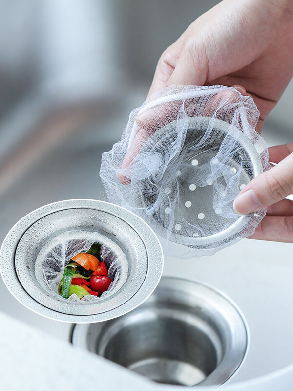 Filtr do zlewu siatka kuchenna worek na śmieci zapobiega zatkaniu zlewu worek filtracyjny do worka łazienkowego jednorazowy worek na śmieci