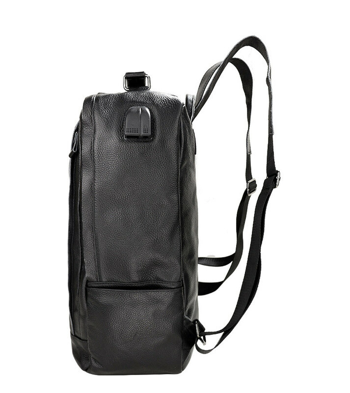 Multi-functional Men Business Travel Bag Genuine Leather Laptop Backpack Large Capacity Shoulder Bag Water proof Male Backpack