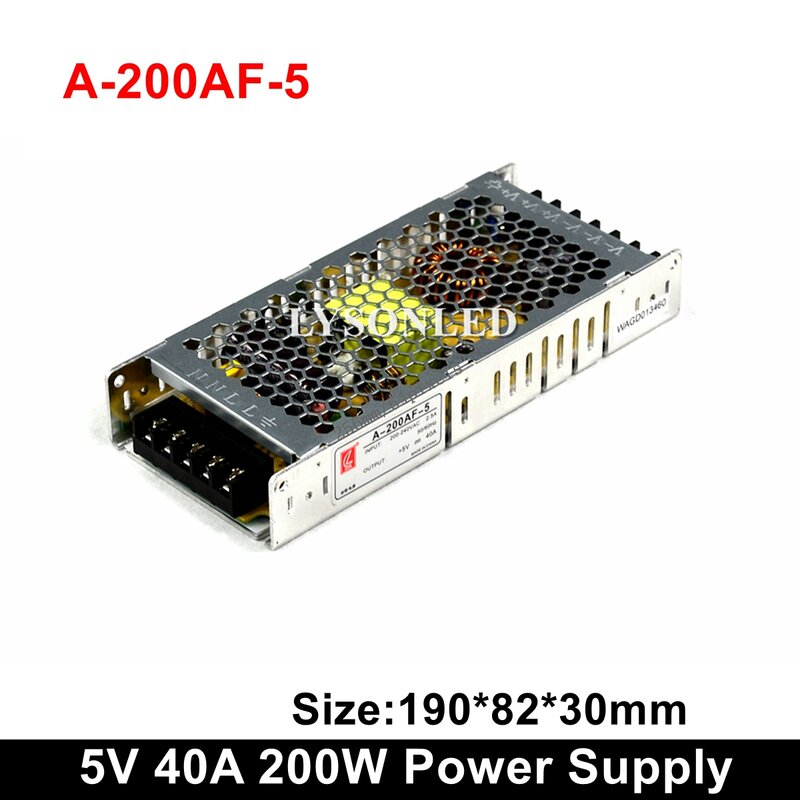 Chuanglian suplai daya A-200AF-5, catu daya 200W ultra tipis 5V 40A tampilan PSU